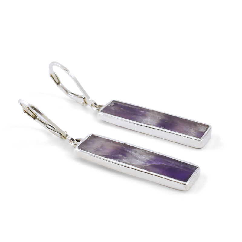 Silver Amethyst Earrings