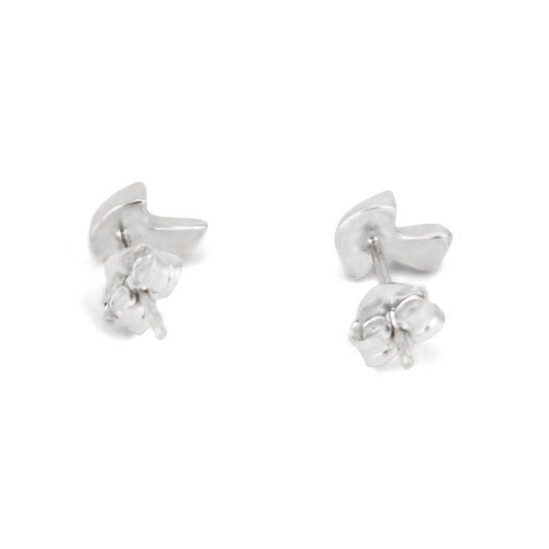 Sterling silver mushroom stud earrings | Toadstool post earrings