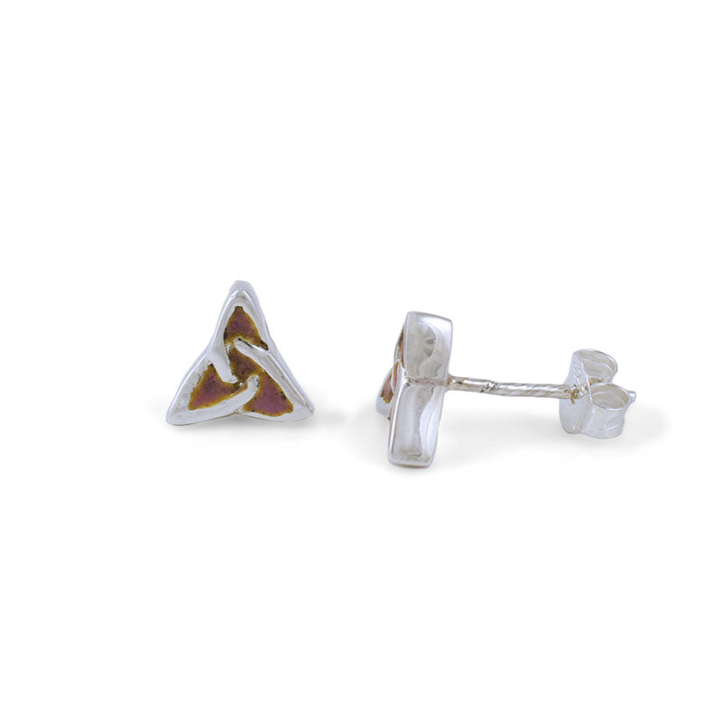 Triskilion Stud Earrings (Pink)