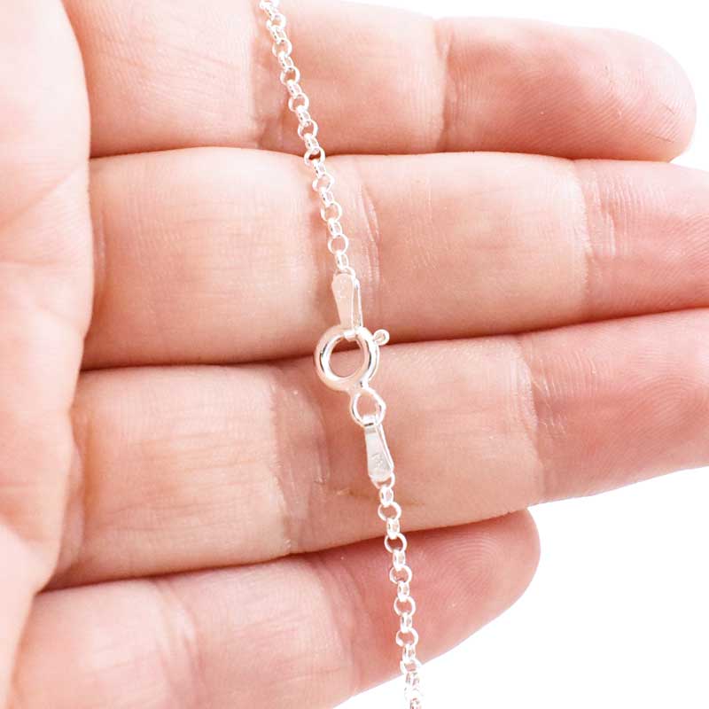 Clasp on Silver Dragon Pendant with Garnet Gemstone