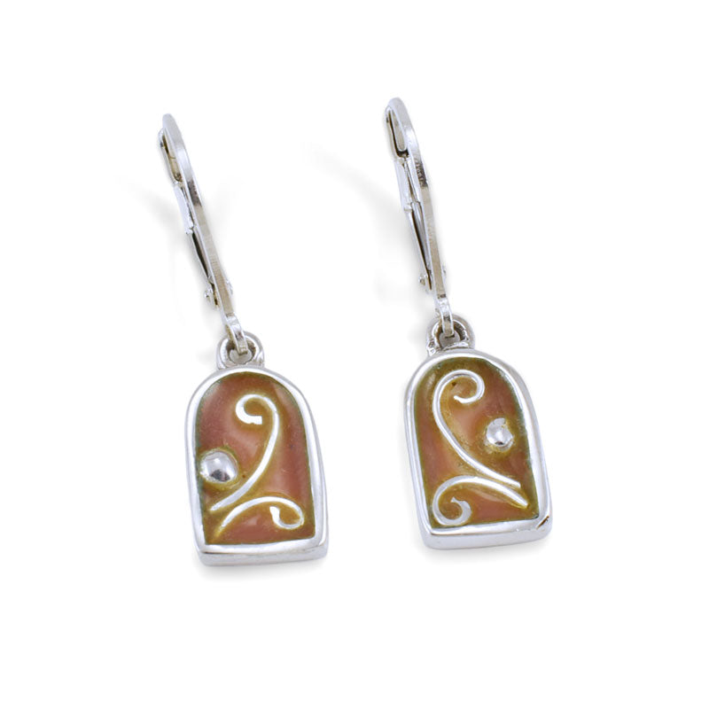 Fairy Door Earrings - Sterling Silver Fantasy Earrings - Filigree Accents