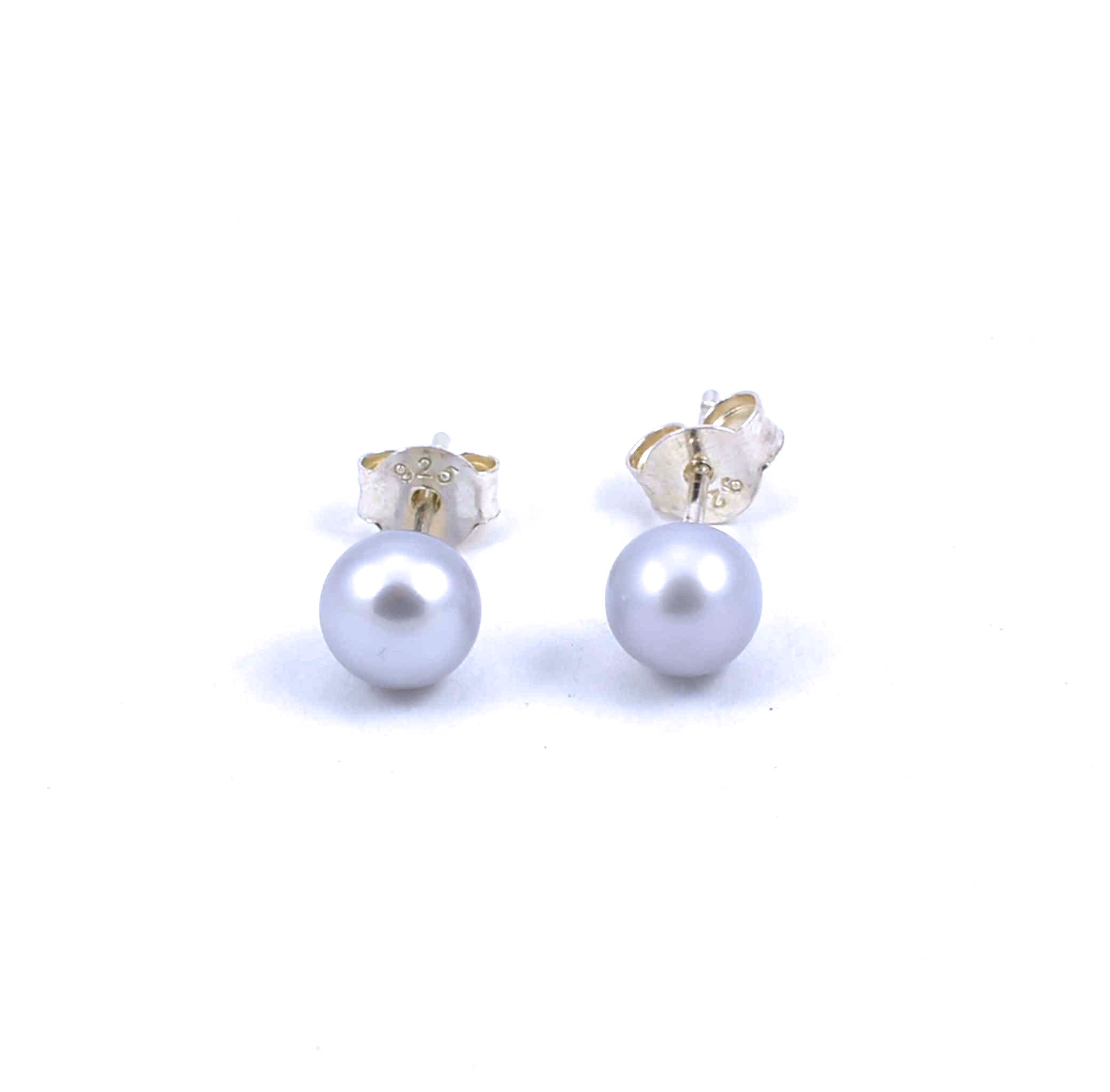 Sterling silver blue sterling silver stud earrings