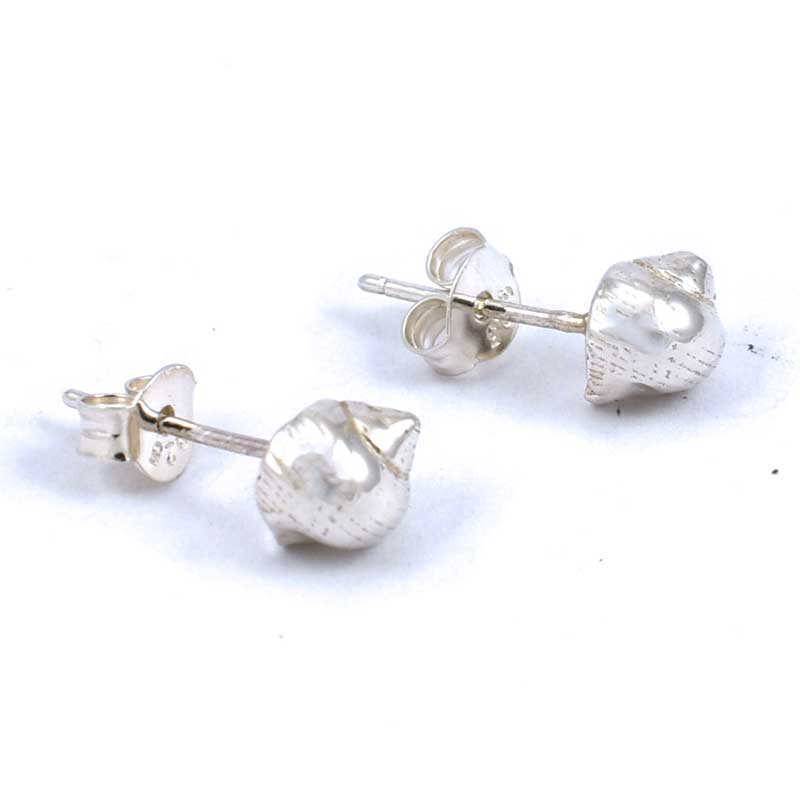 Periwinkle Seashell Stud Earrings - Sterling Silver Handmade Ocean Jewellery