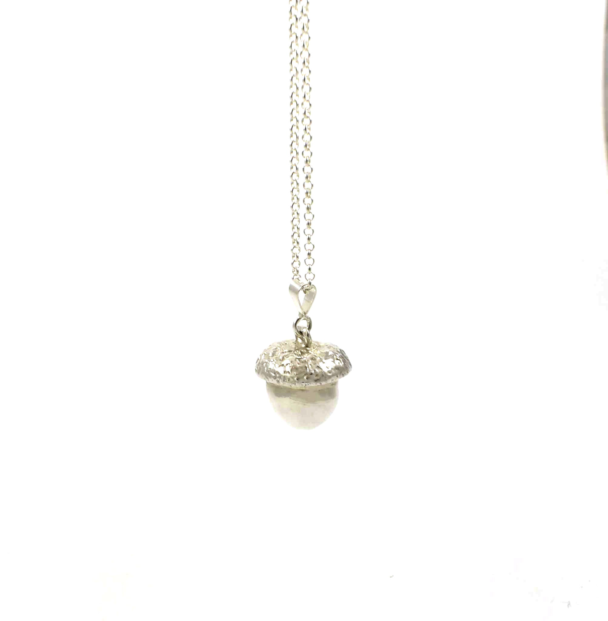 Silver Acorn Necklace
