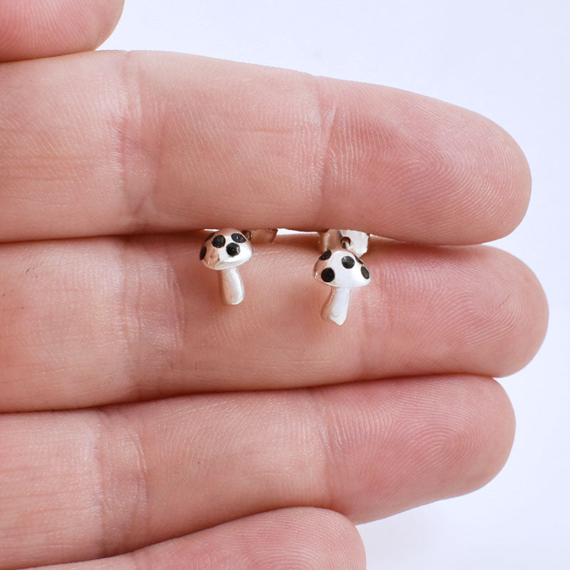 Spotty Mushroom Stud Earrings