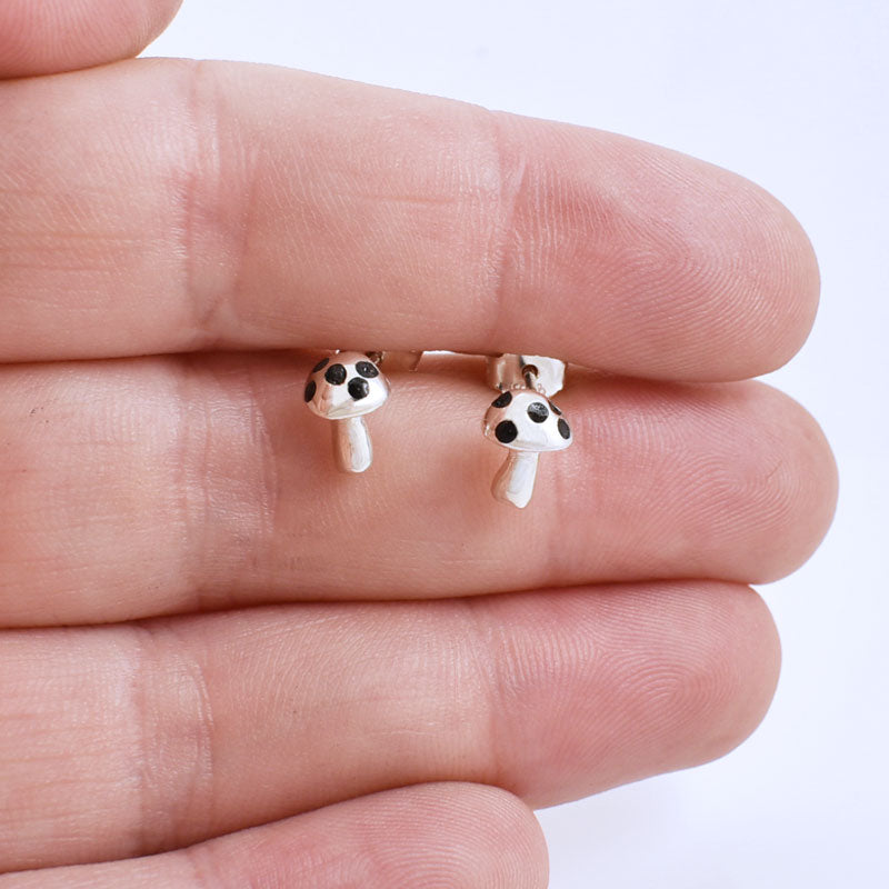 Spotty Mushroom Stud Earrings