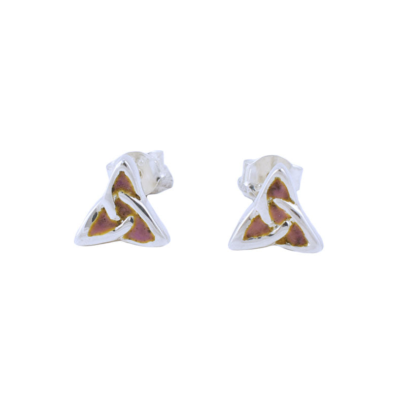 Triskilion Stud Earrings (Pink)