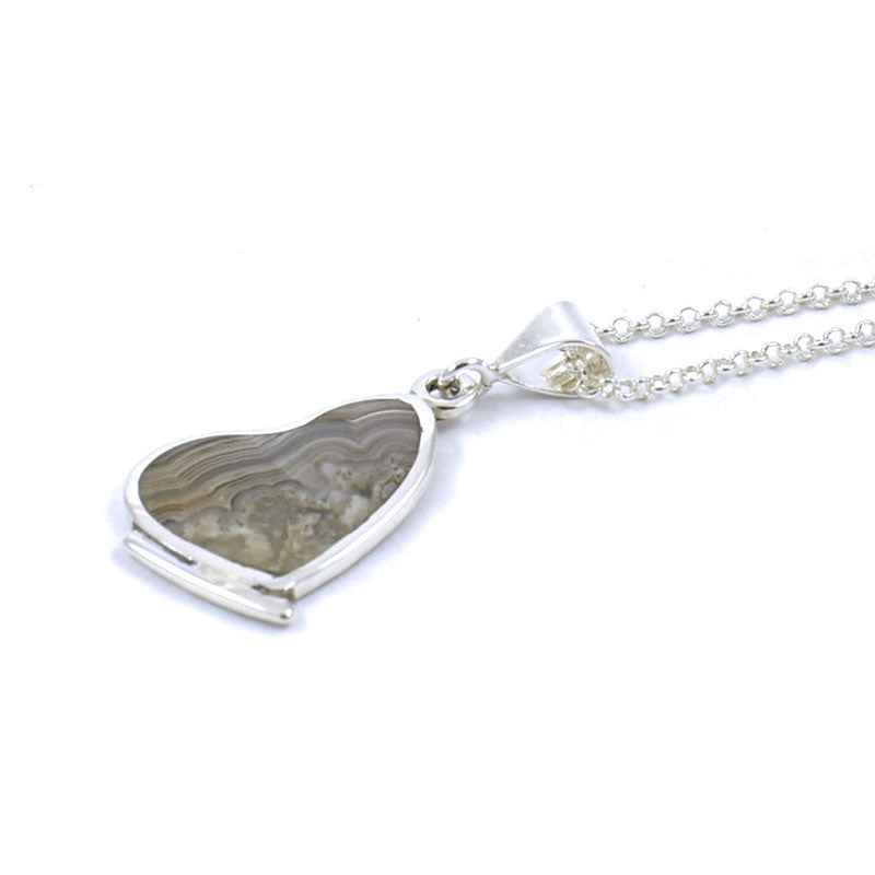 Crazy Lace Agate Gemstone Butterfly Necklace
