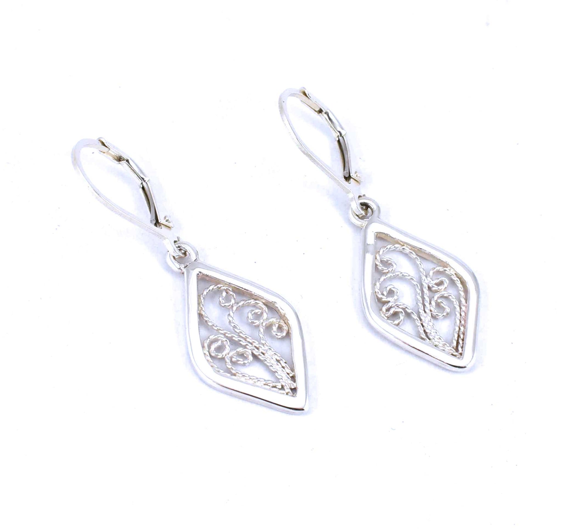 Filigree Diamond Earrings
