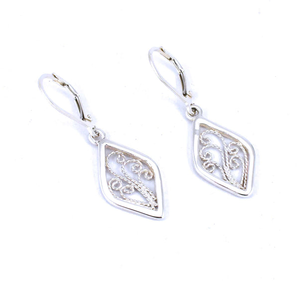 Poised Drop Diamond Dangler Earrings | Radiant Bay