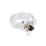 Garnet Lily Ring