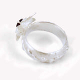 Garnet Lily Ring
