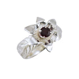 Garnet Lily Ring