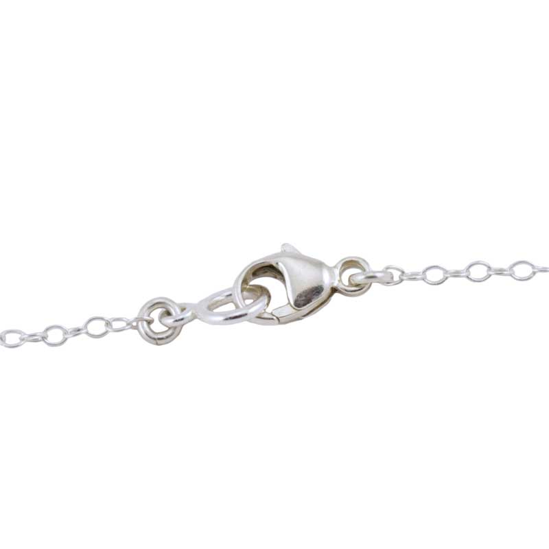 Silver Amethyst Triple Flower Necklace Clasp