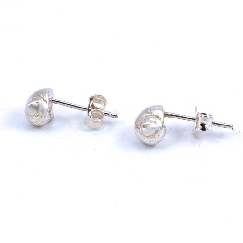 Periwinkle Seashell Stud Earrings - Sterling Silver Handmade Ocean Jewellery