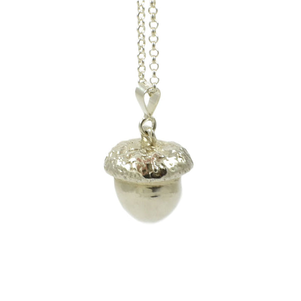 Silver Acorn Necklace