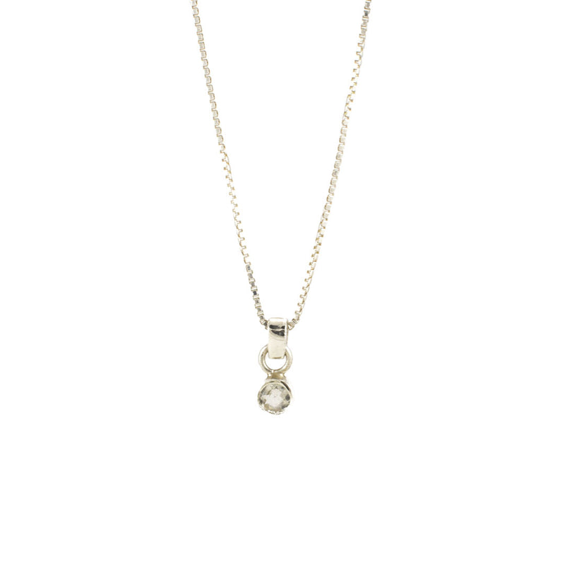 Faceted Rainbow Moonstone Pendant